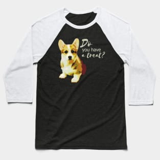 Vintage Puppy Corgi Baseball T-Shirt